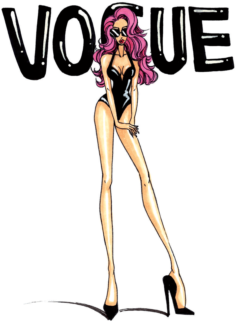 动漫风格的时装画主要以动画,漫画等形式进行表现.