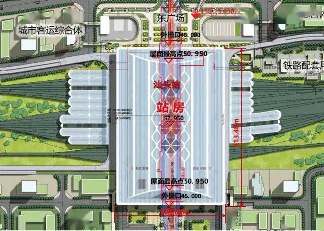 汕頭站新建效果圖及設計內容曝光總規模10臺23線