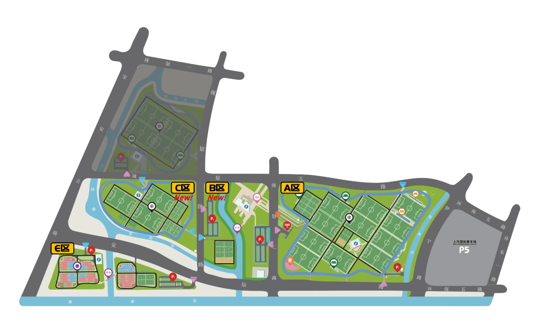 专业运动场地上海市民体育公园·足球公园满足市民的运动需求为了丰
