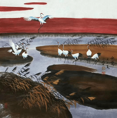 此三副作者:小蒙,现为中国美协山西分会会员,北京画院研修生,中国国际