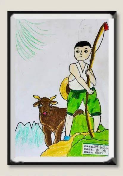 儿童抗日英雄绘画作品图片
