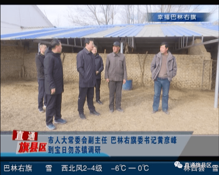 市人大常委会副主任巴林右旗委书记黄彦峰到宝日勿苏镇调研