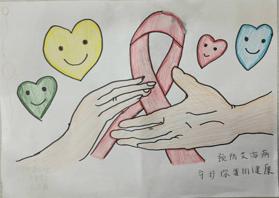 艾滋病毒绘画图片