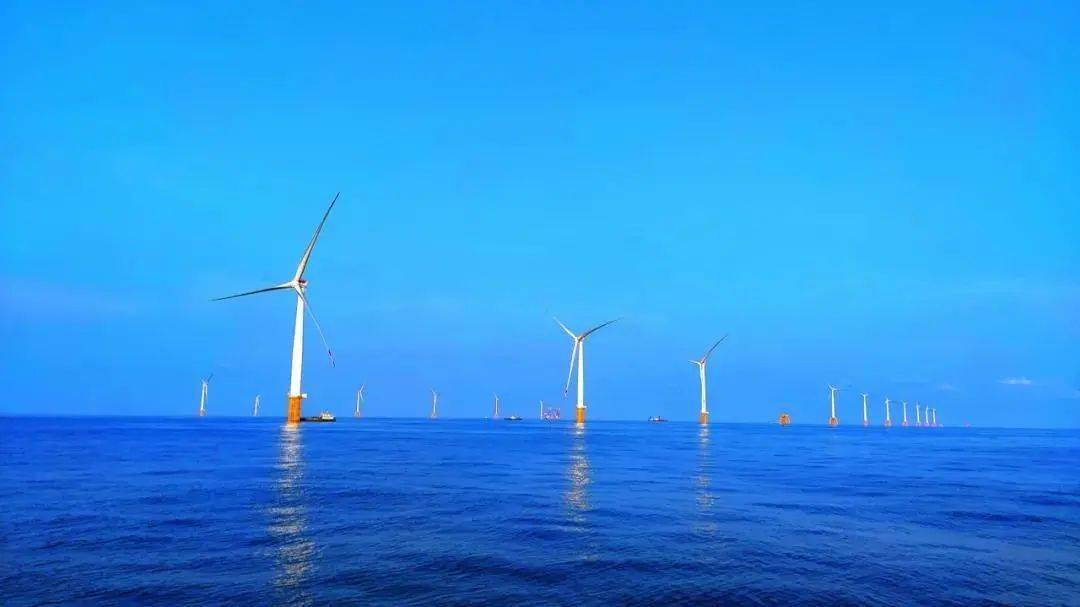 海上风电中广核阳江南鹏岛400mw项目73台风机基础顺利完工