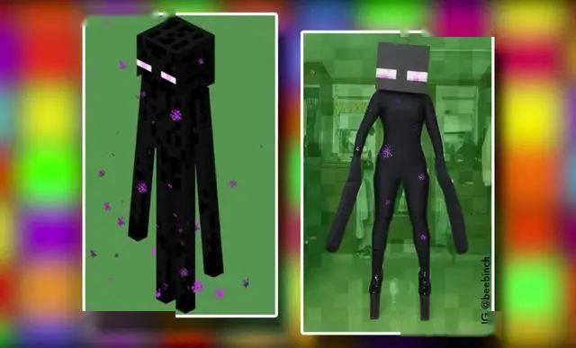 67我的世界玩家在现实cos生物还原烈焰人和恶魂你觉得逼真吗