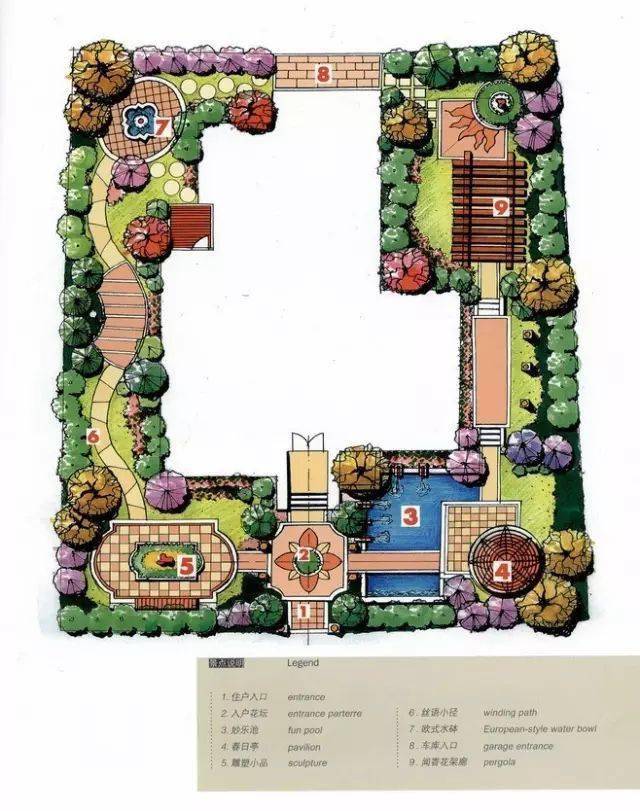 100款园林庭院景观设计平面效果图总有一款是你喜欢的
