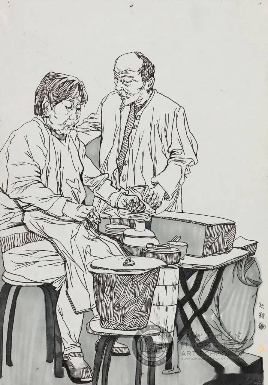 必看广美附中2020届毕业优秀速写作品欣赏