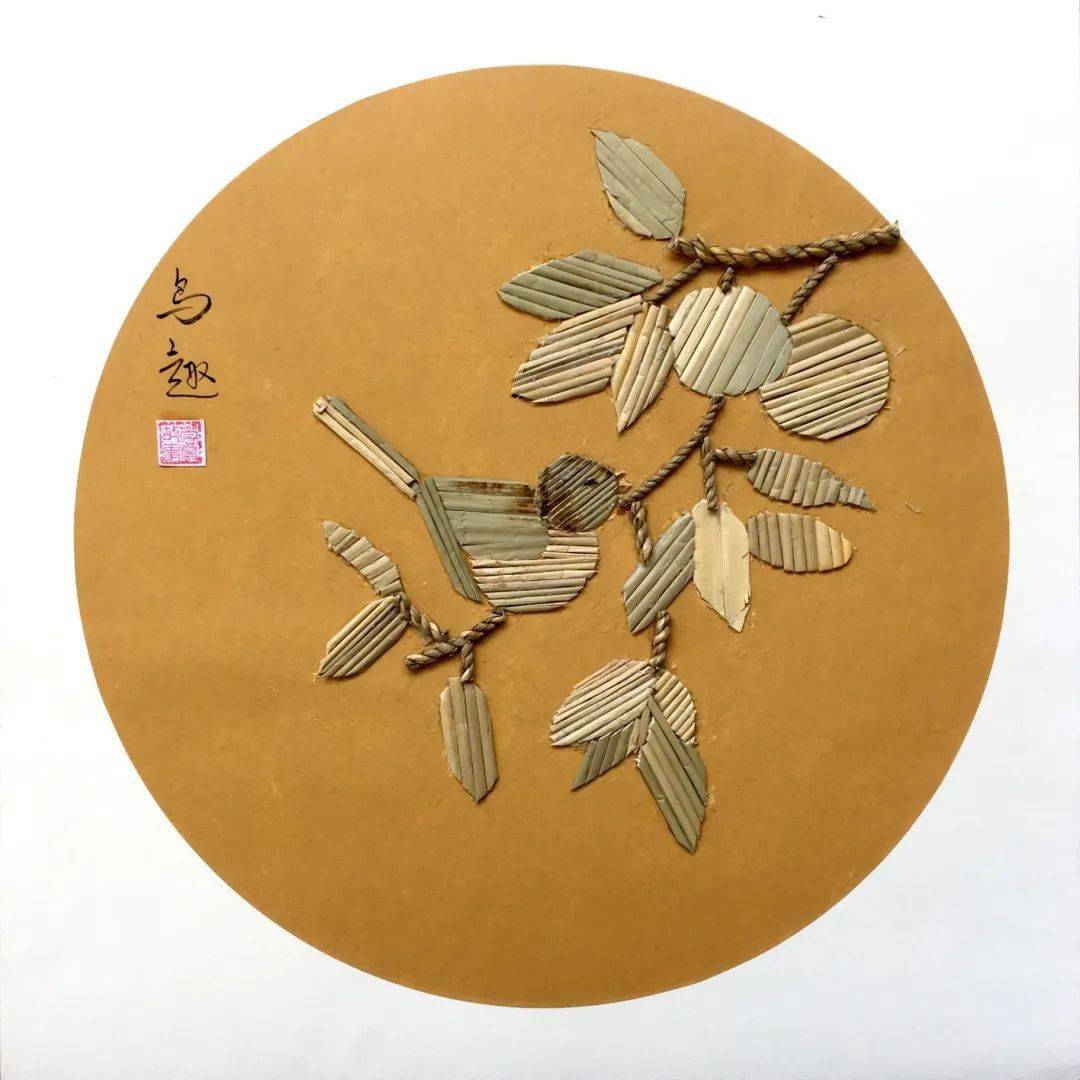 莞草拼贴作品欣赏这些由步小莞草社团编制而成的作