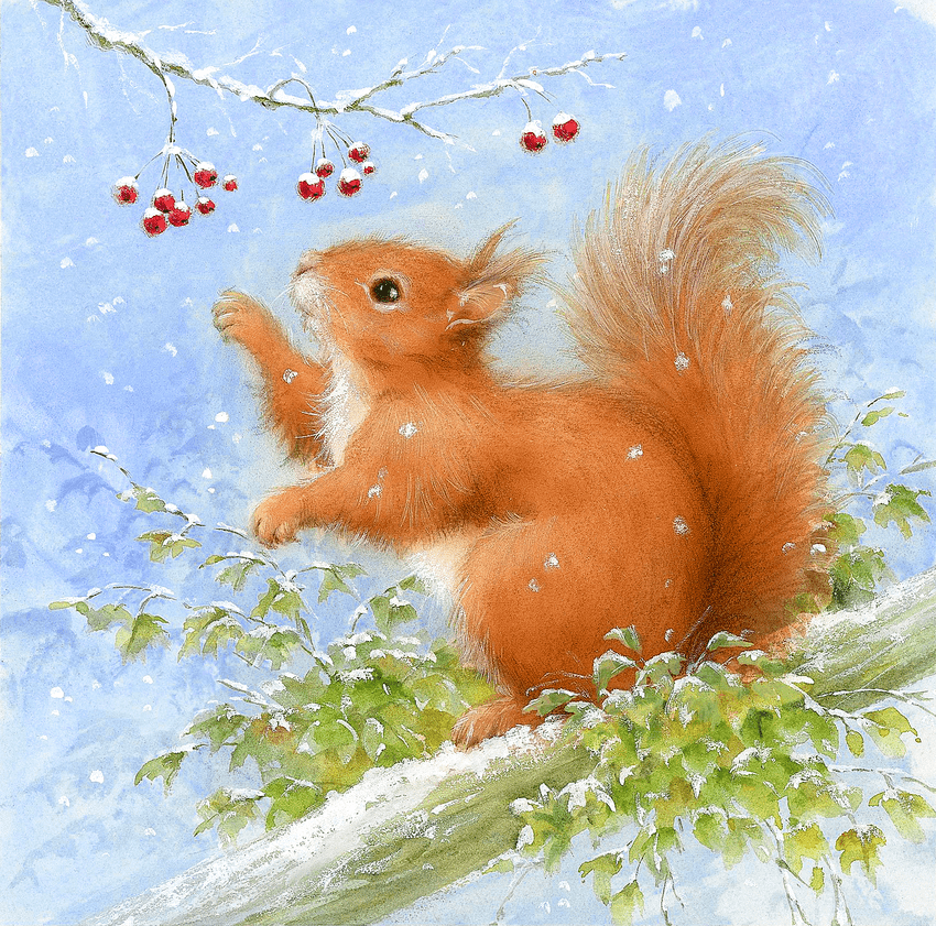 插画素材十一波雪景插画图来袭