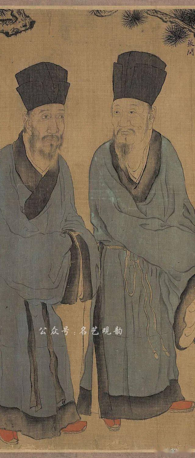 明朝佚名画家人物长卷耆英胜会图栩栩如生