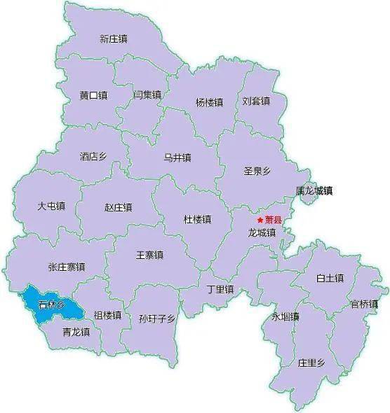 安徽萧县行政区划图图片