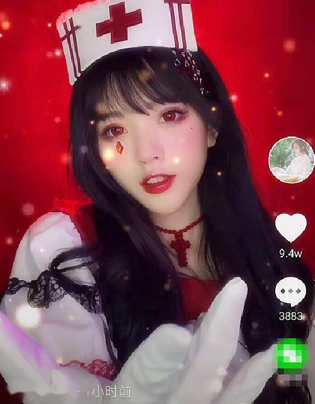 彭十六首次挑战护士装cos堕落护士粉丝我想天天生病