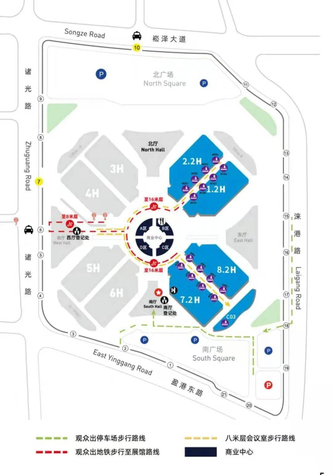 国家会展中心路线图图片