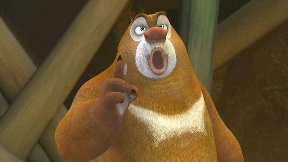 可爱的熊老大啊你这一声哦嘴巴张得真好可以塞下一个鸡蛋了