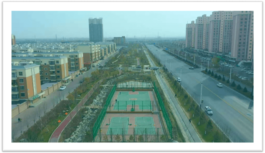 乌苏市又建成一座城市公园--新区重庆路带状体育公园