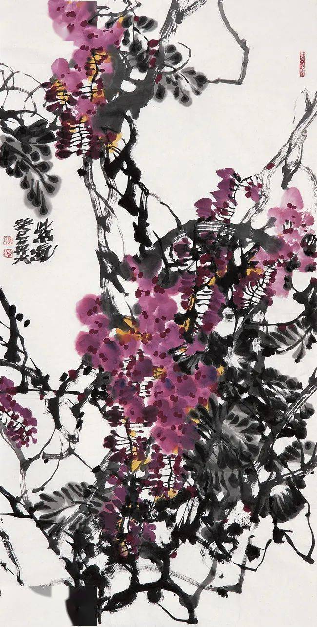 大气之美赵英水大写意花鸟画