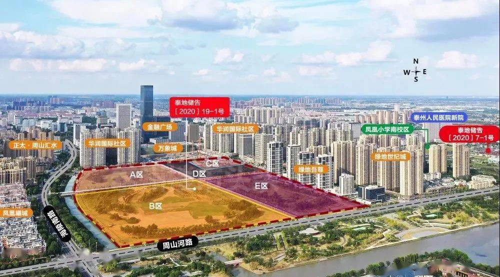 城市中轴线上天德湖公园对面这块地刚刚拍出