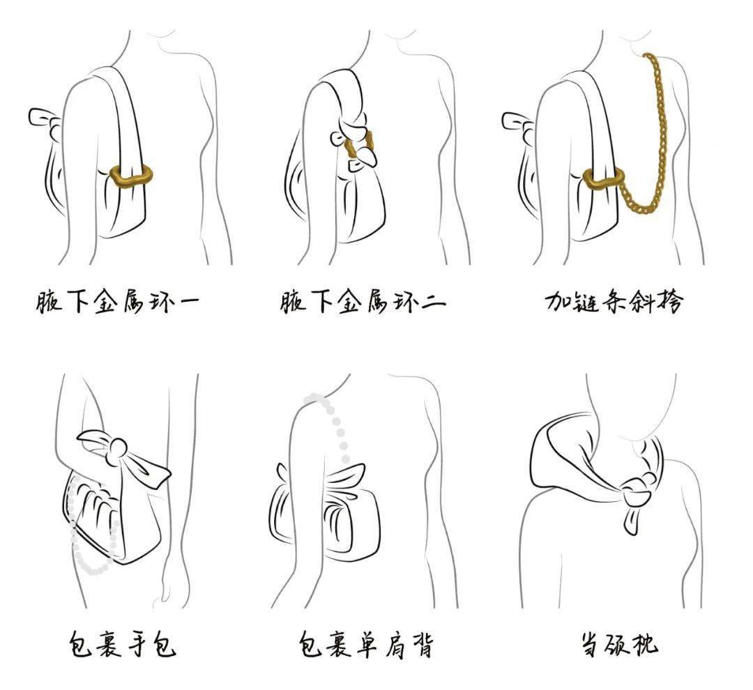 腋下金属环,链条或者单纯打结的变换,让你一次拥有6种新鲜感.