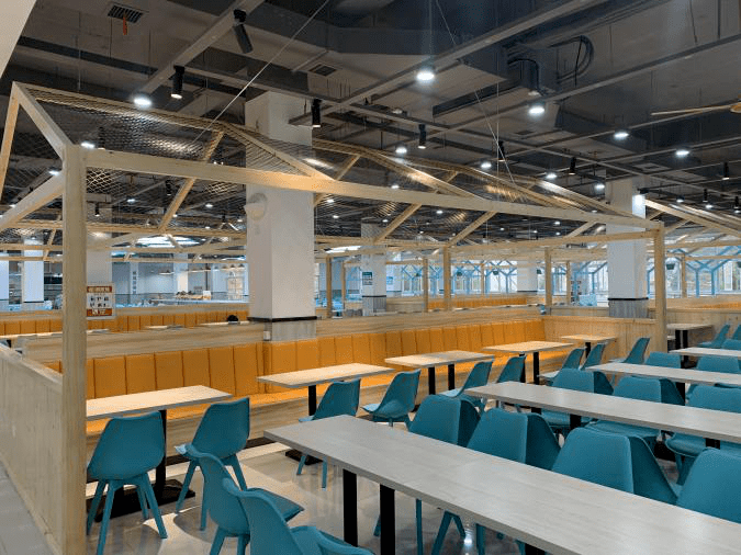 干饭人银湖餐厅二楼集合啦!_食堂