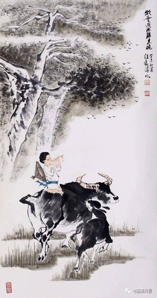 这几幅牛图,趣味盎然!_牧童