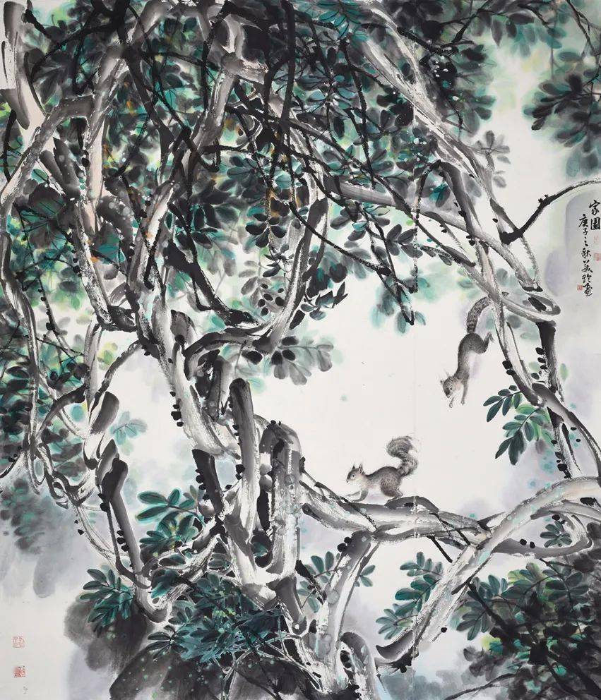 1214上杭女画家何美玲作品亮相福州