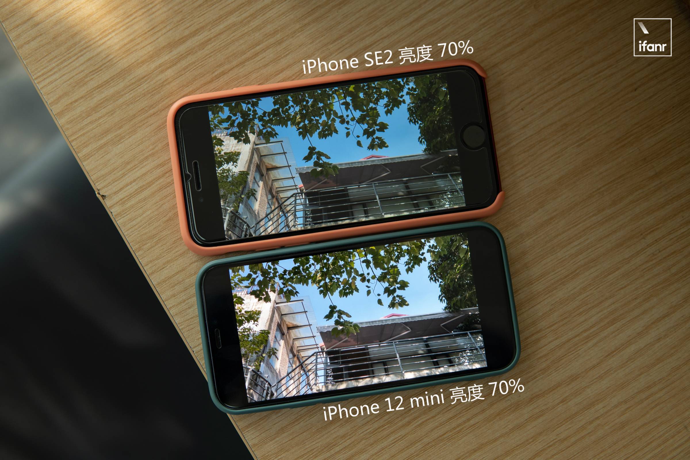 同一段杜比视界视频,但 iphone se2 屏幕不支持 hdr 显示,两者观感