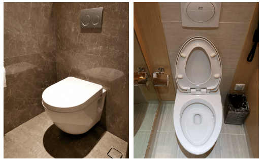 嵌入墙内的,国内应用较少,德国应用较多,且很多用于公共厕所内(如图19