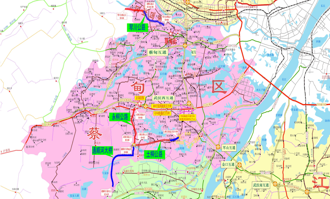 汉川马口公路新规划图图片