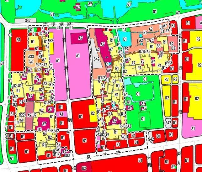 济南古城区规划图图片