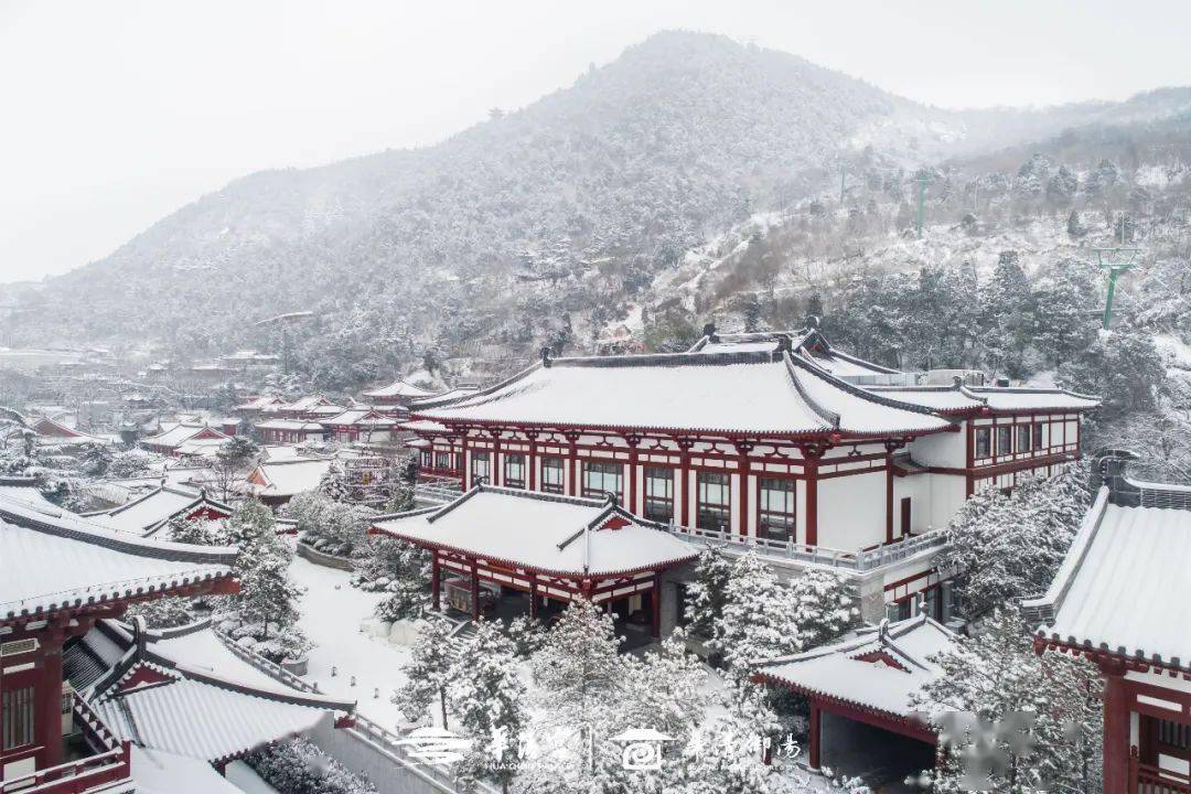 骊山雪景图图片