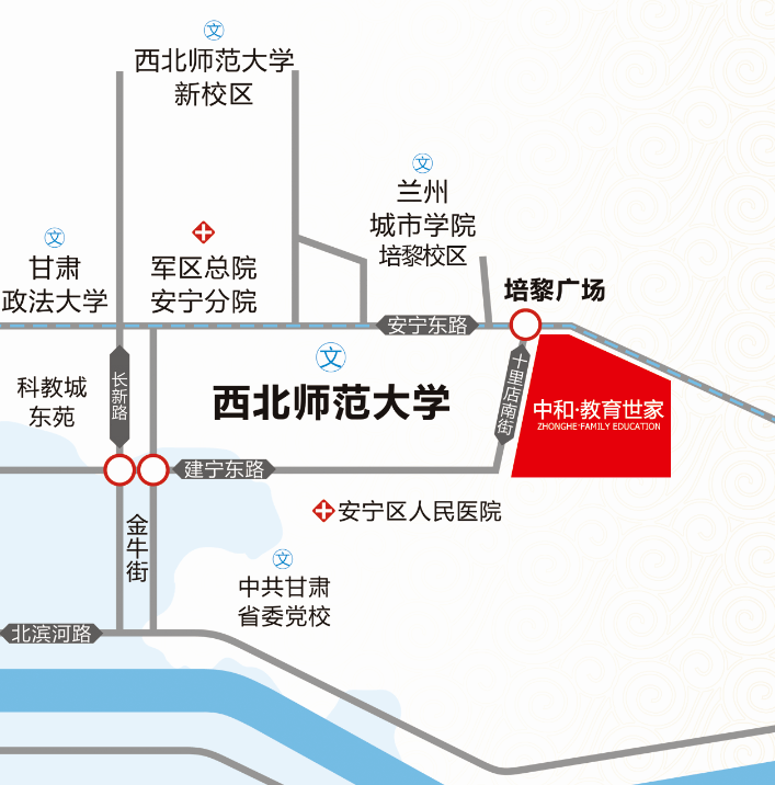 兰州培黎广场地图图片