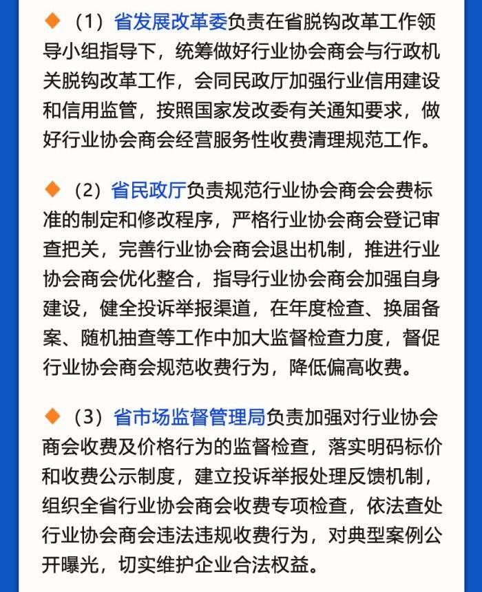 图解:江苏关于进一步规范行业协会商会收费工作的通知