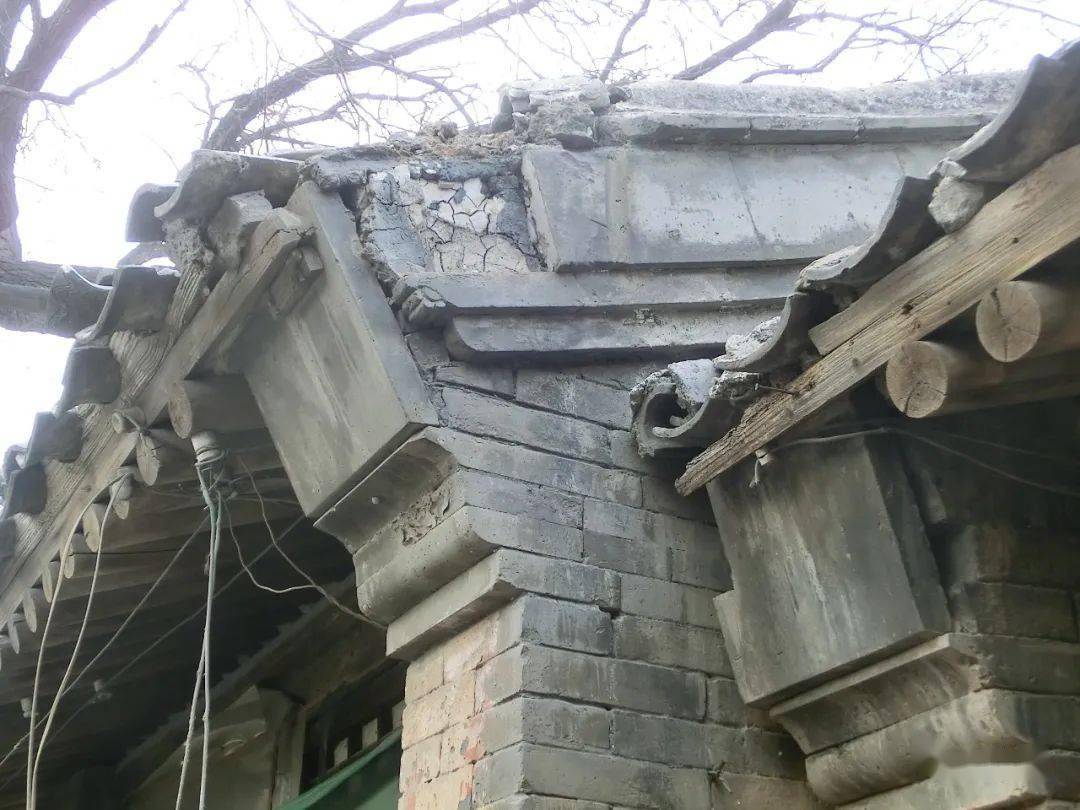 微观古建古建筑的墀头二