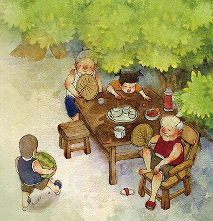 对于我来说,夏夜在枣树底下乘凉同样是一件非常惬意的事.