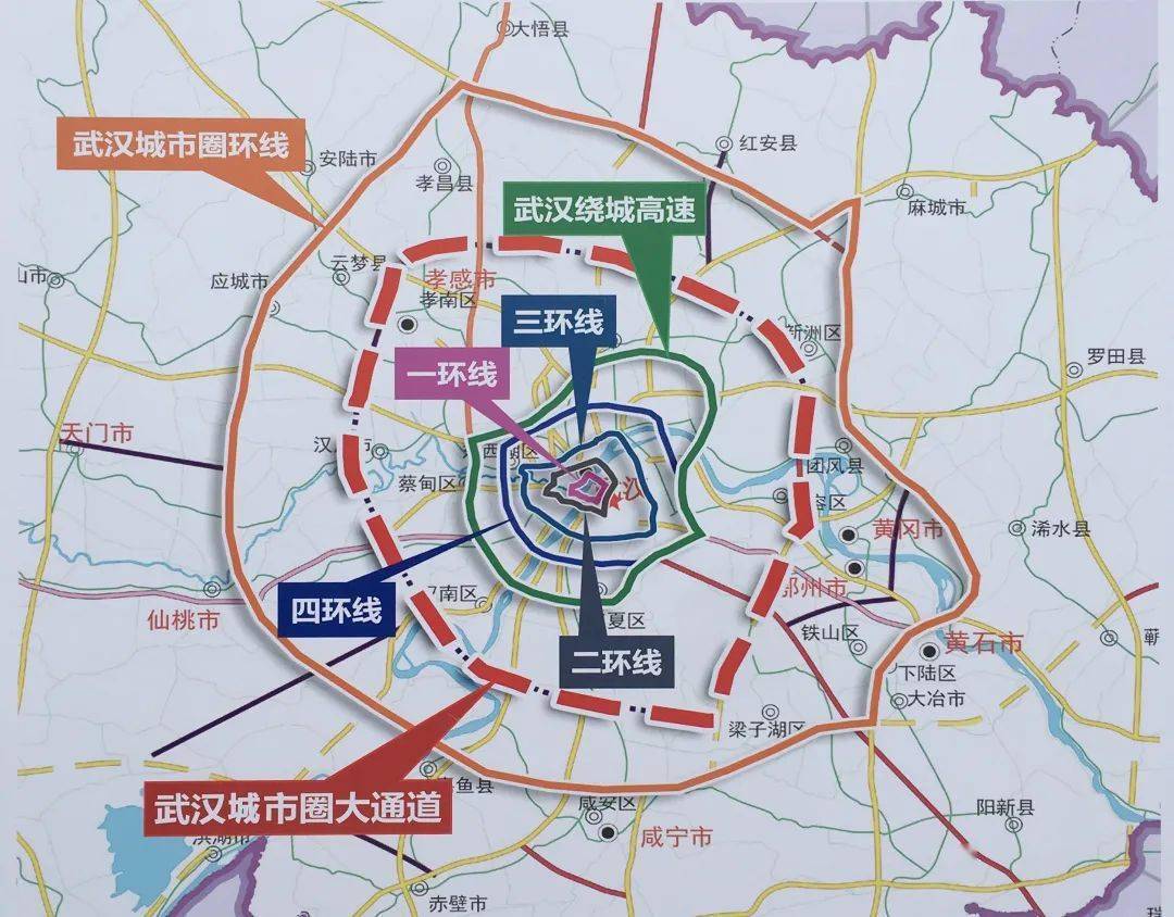 武汉七环线最新规划图图片