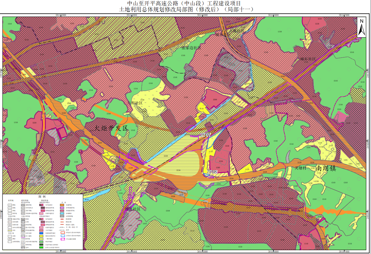 中山市中开高速规划图图片