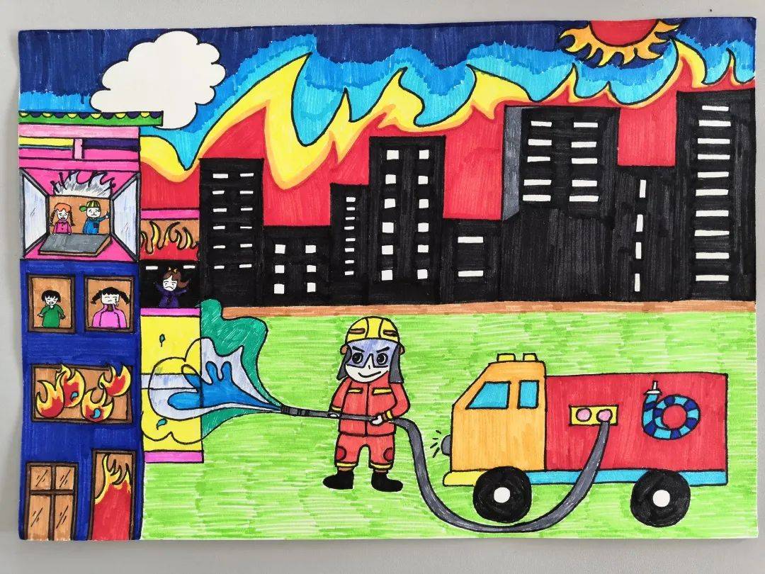 孩子们眼中的消防世界优秀