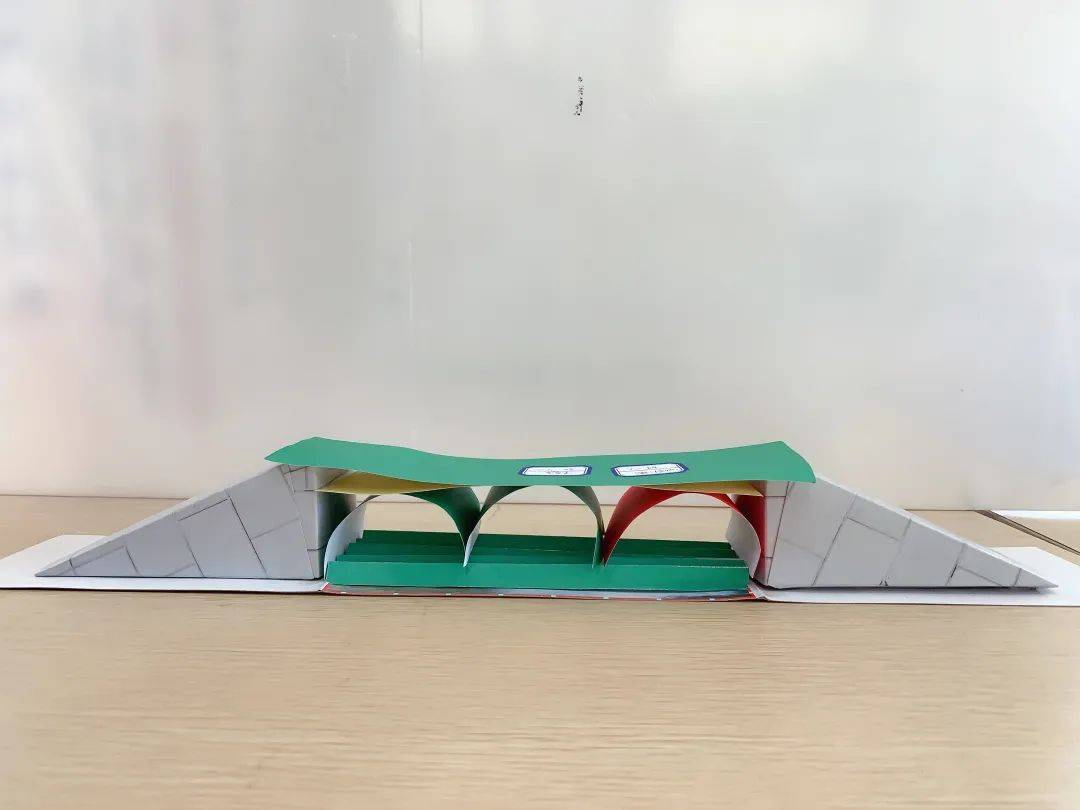 纸板桥梁制作过程图片