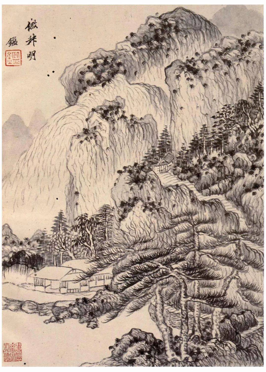 王鉴《仿古山水册》,谦谦一大家