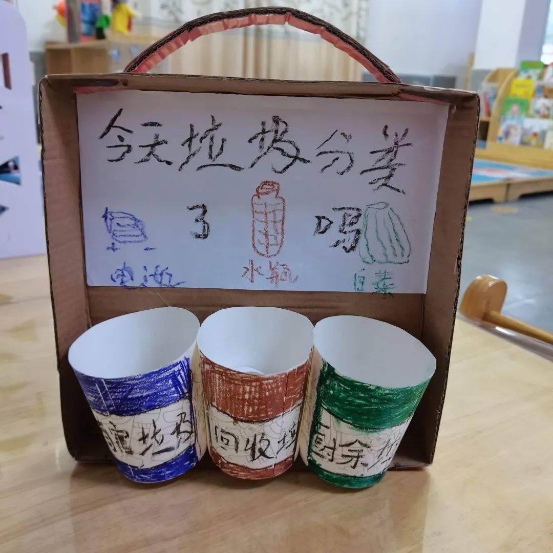 分类有道绿意童行五联一幼垃圾分类宣传活动