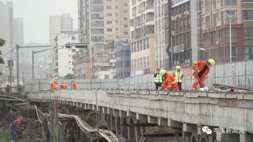 岑溪大桥设施提升改造工程加紧建设预计完工时间为