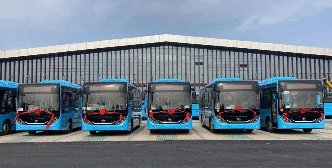 最新55辆怀远城乡公交车亮相怀城