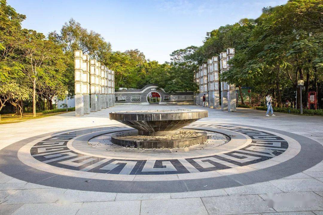 深圳园林作品旧貌变新颜清湖文化公园改造已完成文化主题公园再1