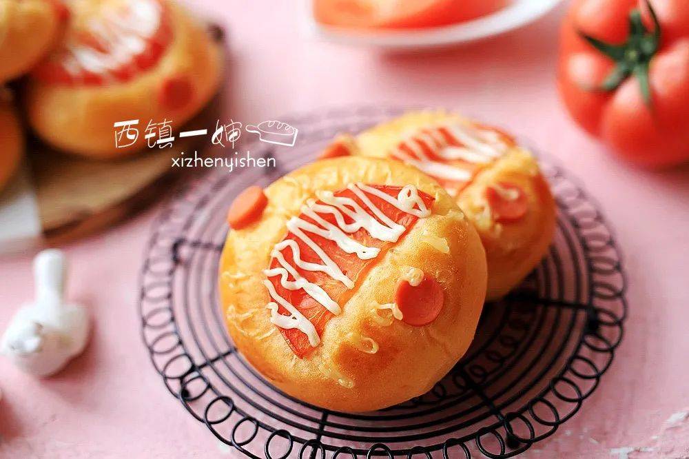 真正有番茄的番茄包口感清爽好吃极了