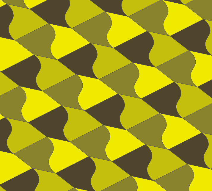 任意四边形镶嵌的四方连续图案