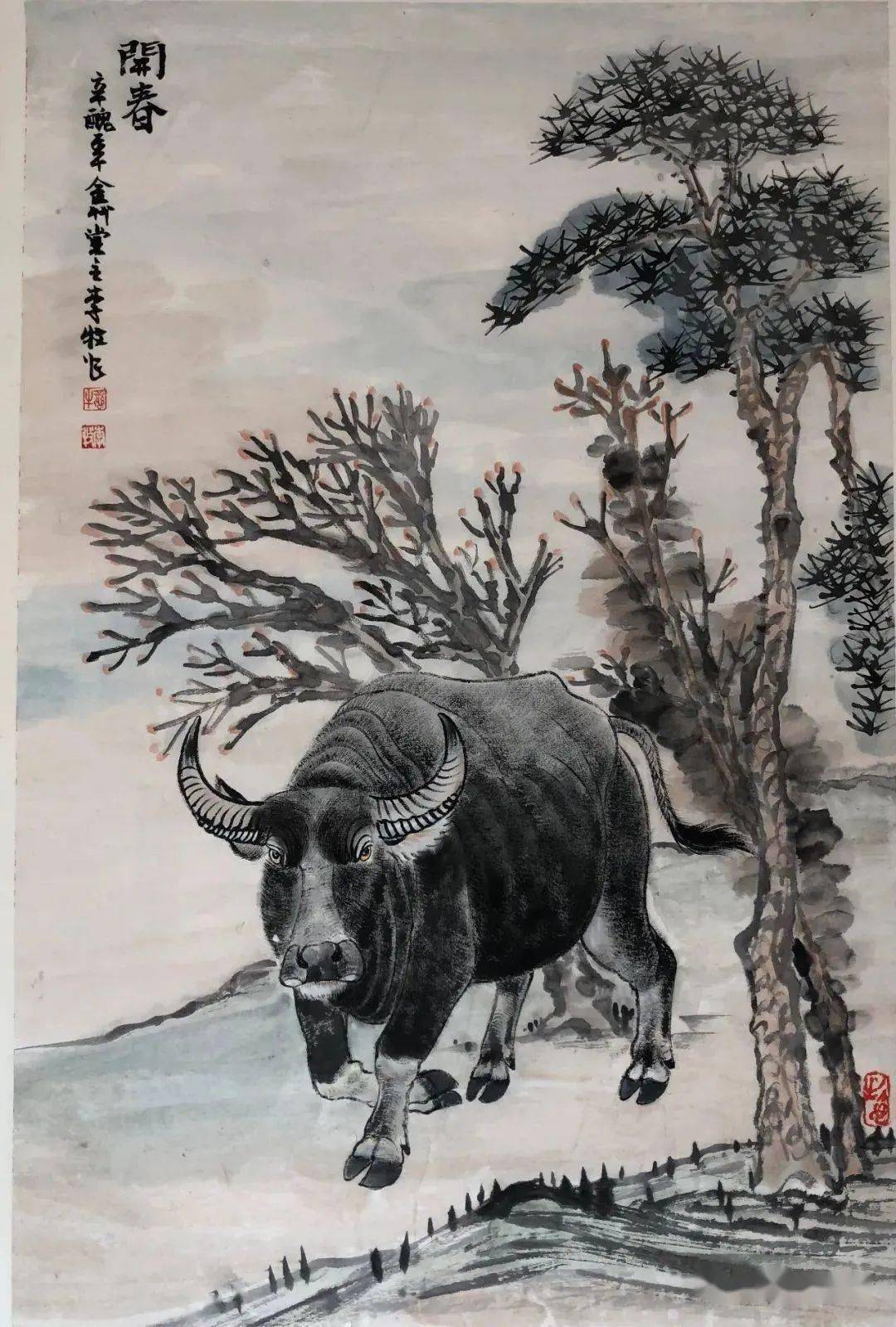 作品欣赏李牧字守勤,61生当代著名画家,现定居欧洲