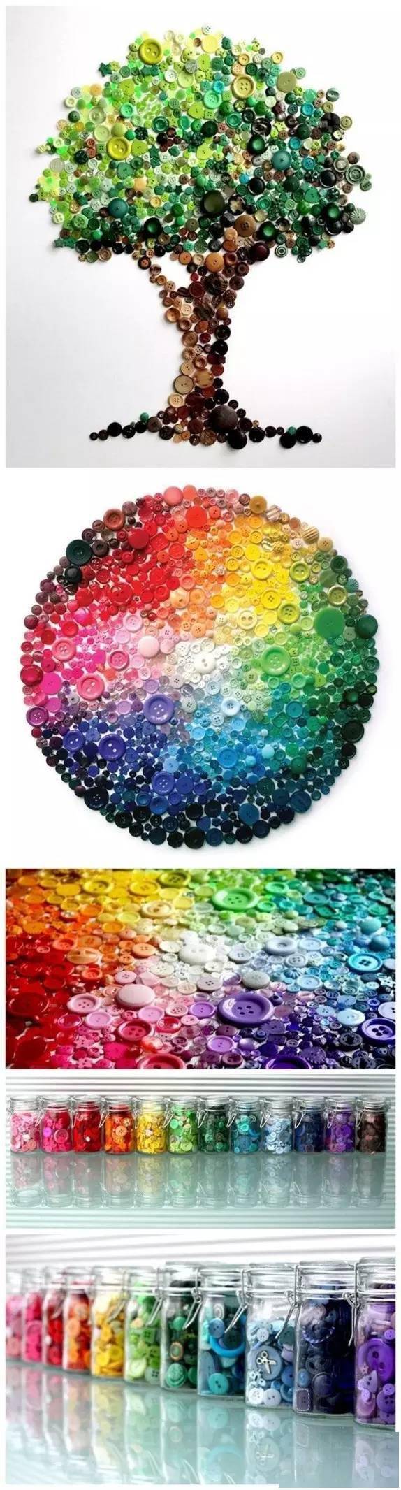 【纽扣手工】超惊喜~用纽扣做出来的手工制作,美翻天!