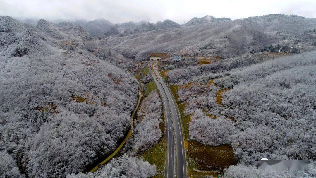 昭泸高速这段迎来今冬首场降雪,牛场至顶拉段建设正进行最后冲刺!