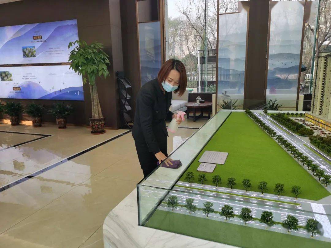 安心售楼处同心防疫贴心守候无忧看房