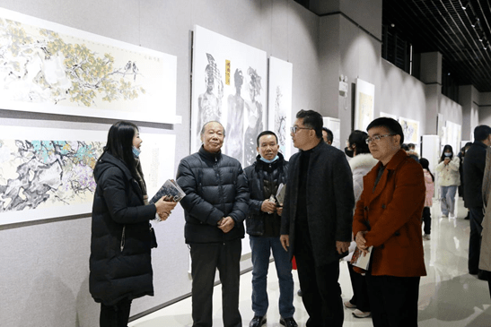 重磅华光溢美陶义美梁光华中国画作品展在邕开幕